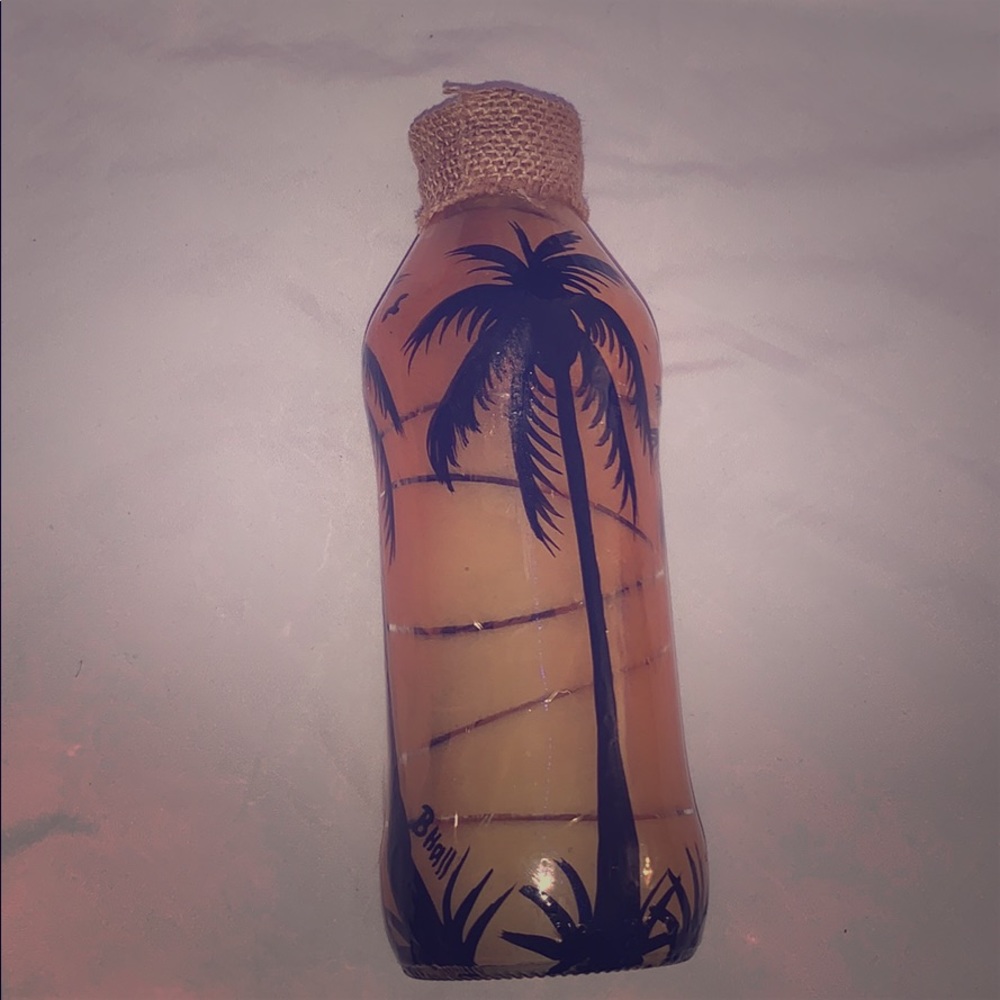 A pretty painted bottle.